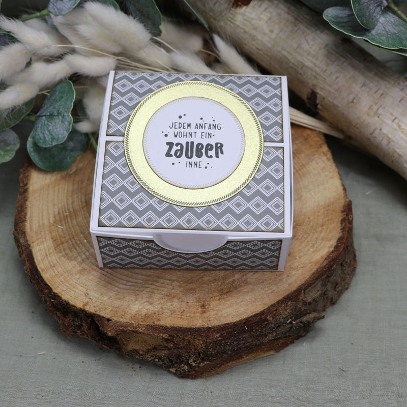 Klarsichtstempel-Set Geburt