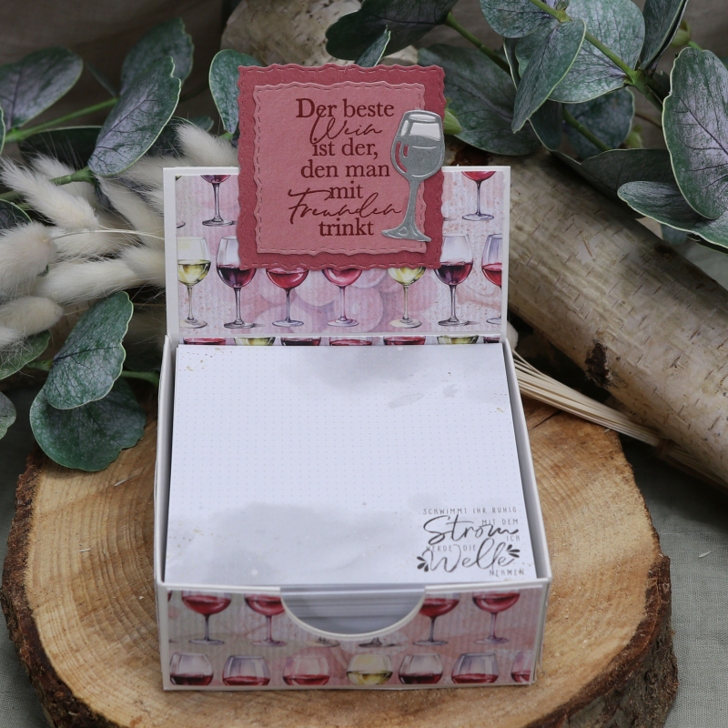 Klarsichtstempel-Set Weinmomente