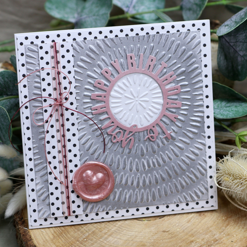 Designpapier Pünktchen schwarz/weiss