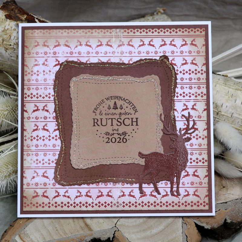 Designpapier Nordic rot