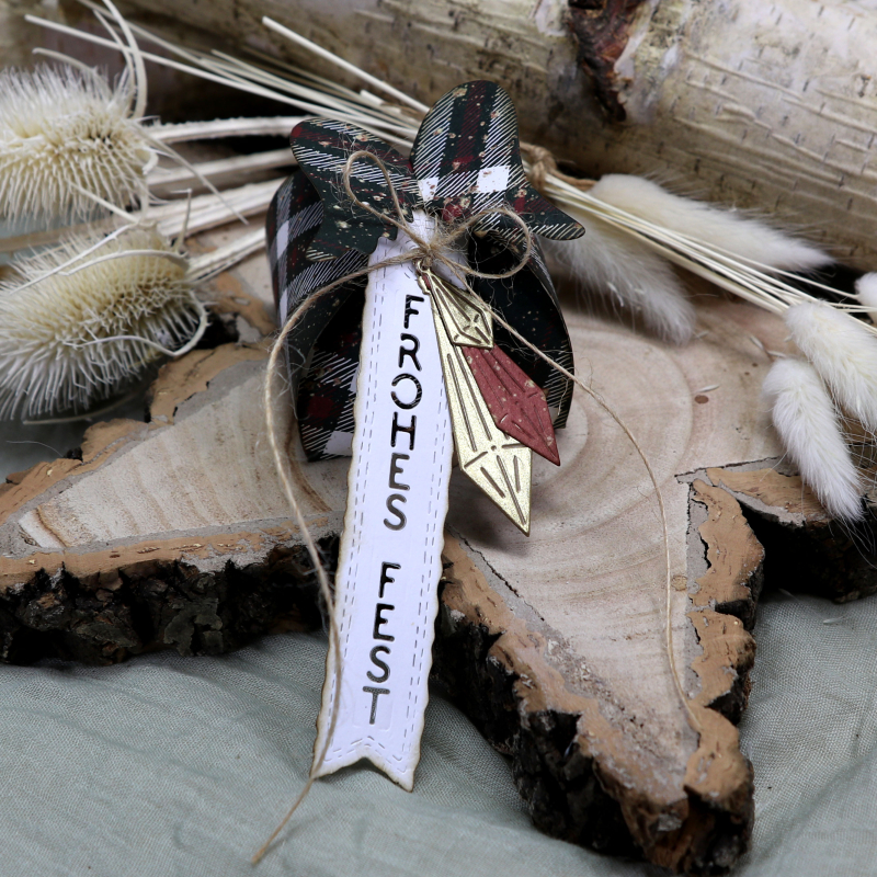 Stanzschablonen-Set Funkelanhänger Spitz