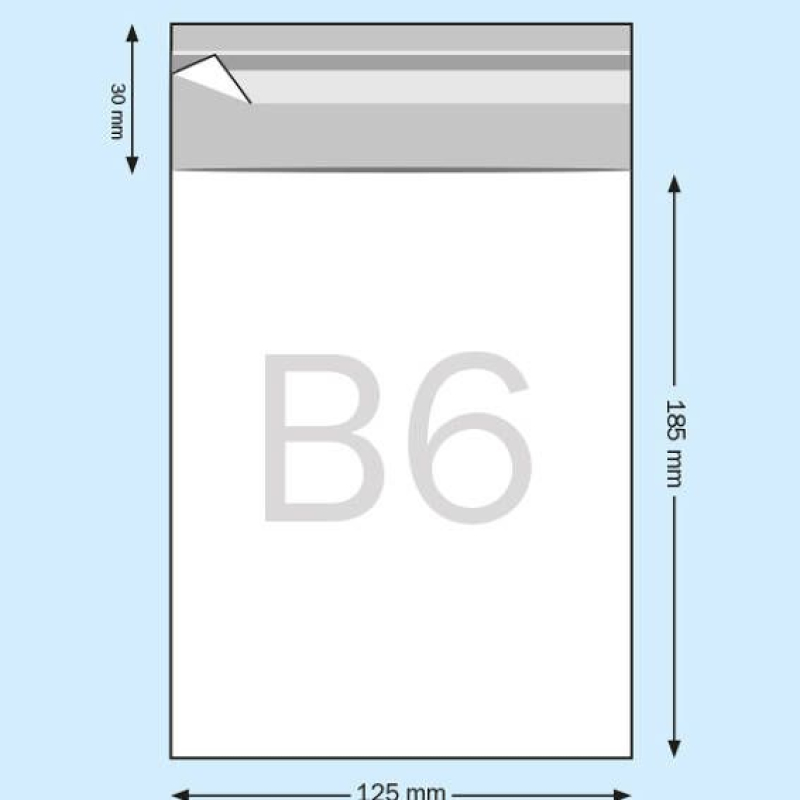 Cellophanhülle 12,5 x 18,5 cm (20 Stück)