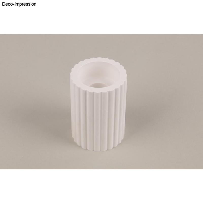 Giessform Silikon Kerzenhalter geriffelt