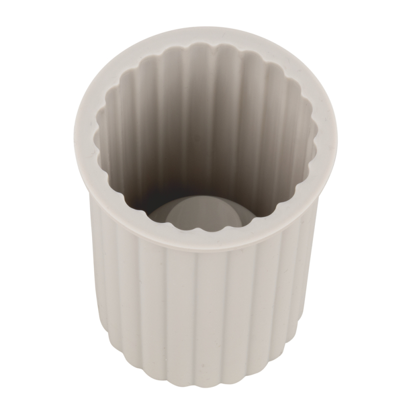 Giessform Silikon Kerzenhalter geriffelt