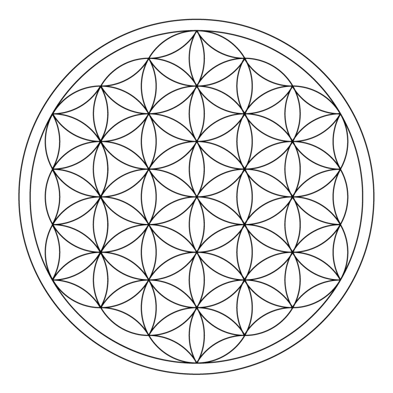 Holzstempel Mini Lebensblume