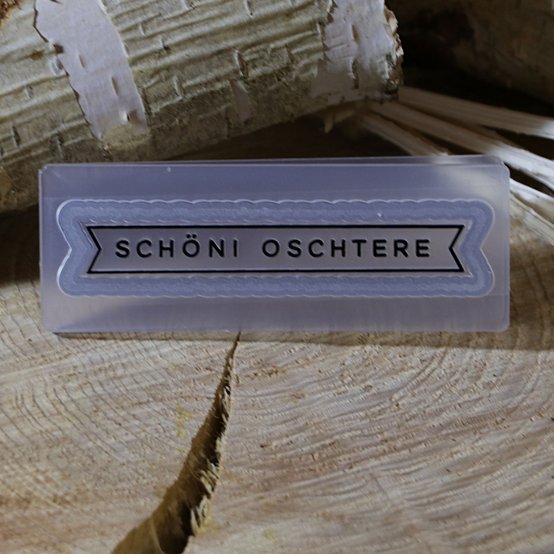 Kombinierte Stanz- und Prägeschablone schöni Oschtere