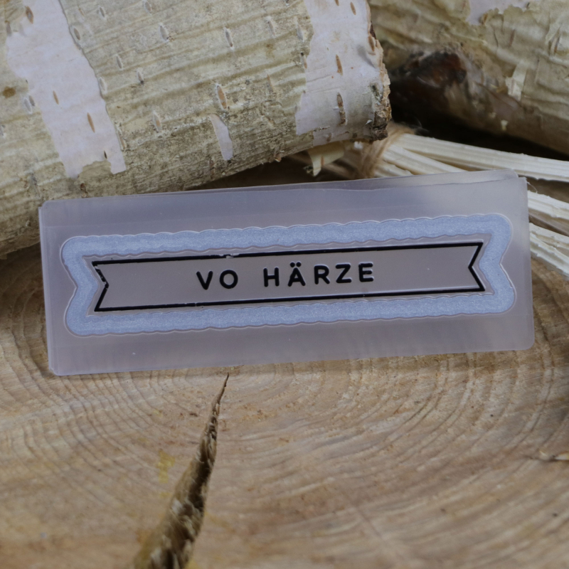 Kombinierte Stanz- und Prägeschablone vo Härze