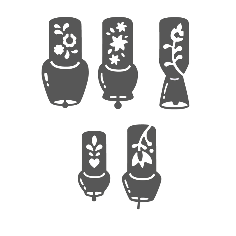 Stanzschablonen-Set Kuhglocken