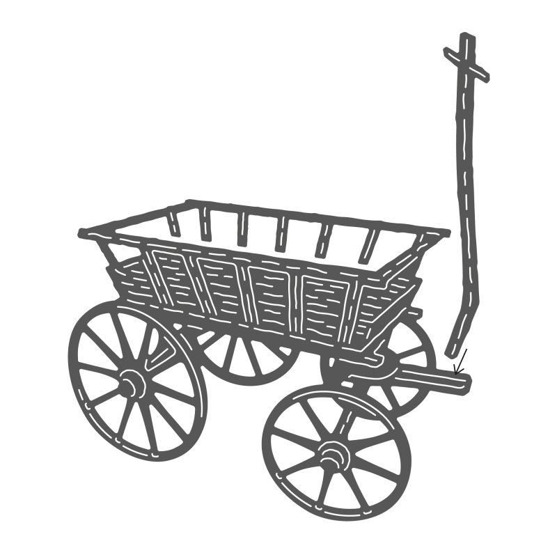 Stanzschablonen-Set Leiterwagen