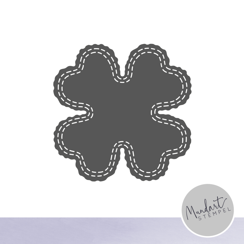 Stanzschablone Kleeblatt gross