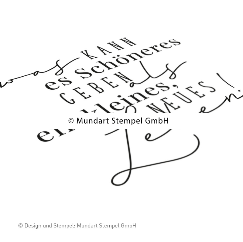 Holzstempel Was kann es Schöneres geben als ein kleines, neues Leben!