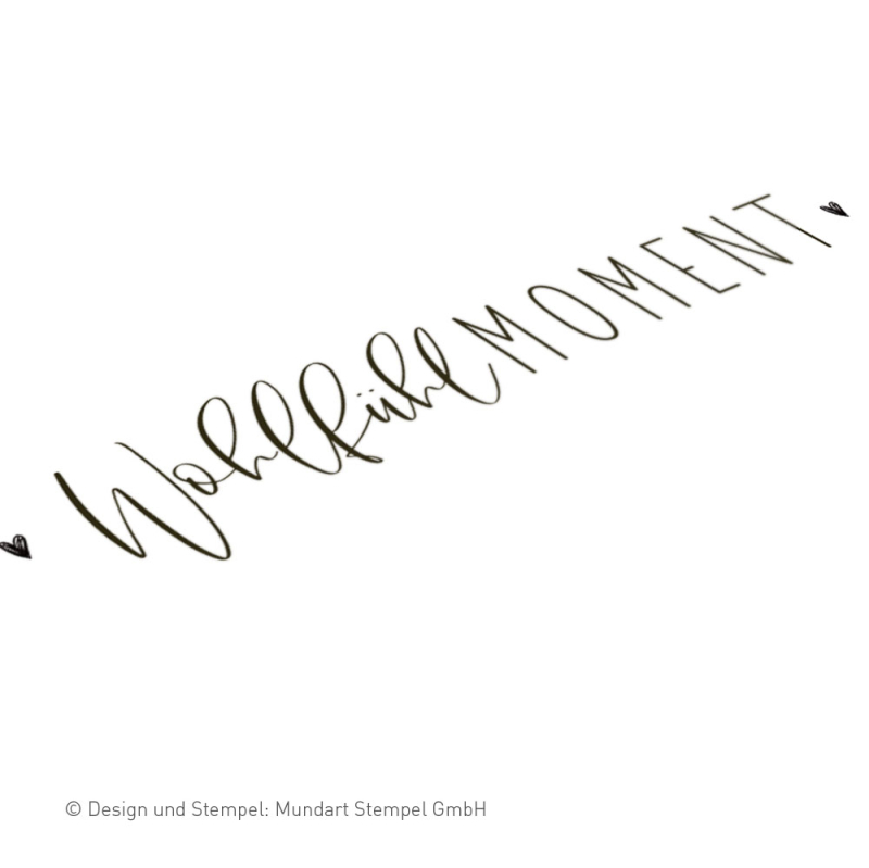 Holzstempel Wohlfühlmoment