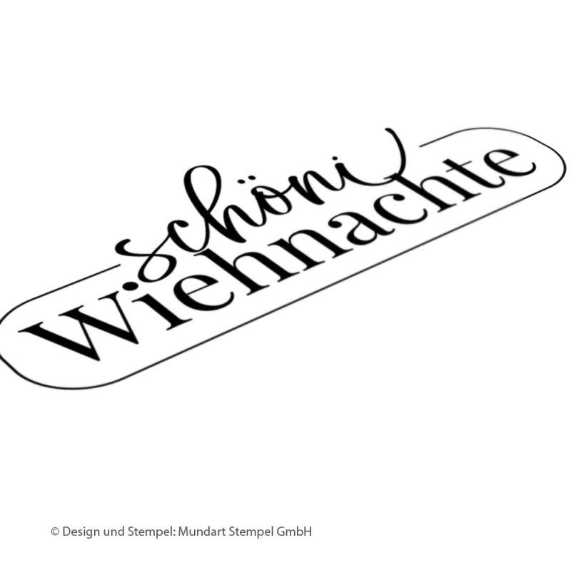 Holzstempel schöni Wiehnachte