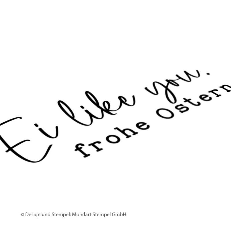 Holzstempel Ei like you. Frohe Ostern
