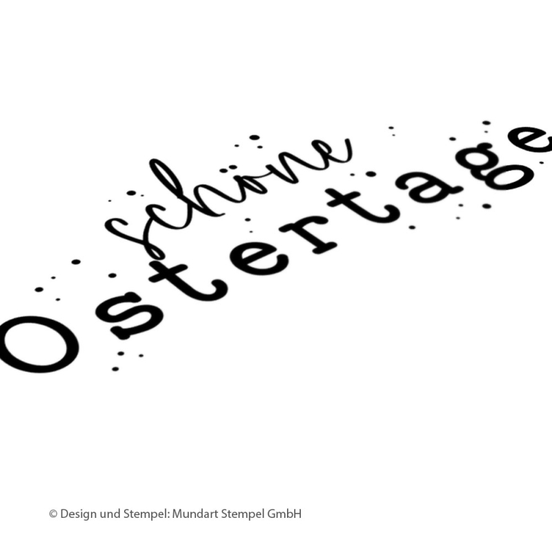 Holzstempel schöne Ostertage