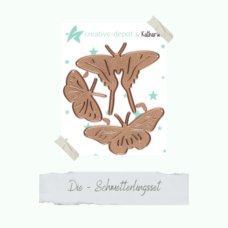 Stanzschablonen-Set Schmetterlinge