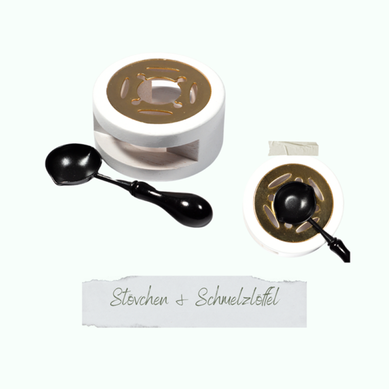 Stövchen und Schmelzlöffel