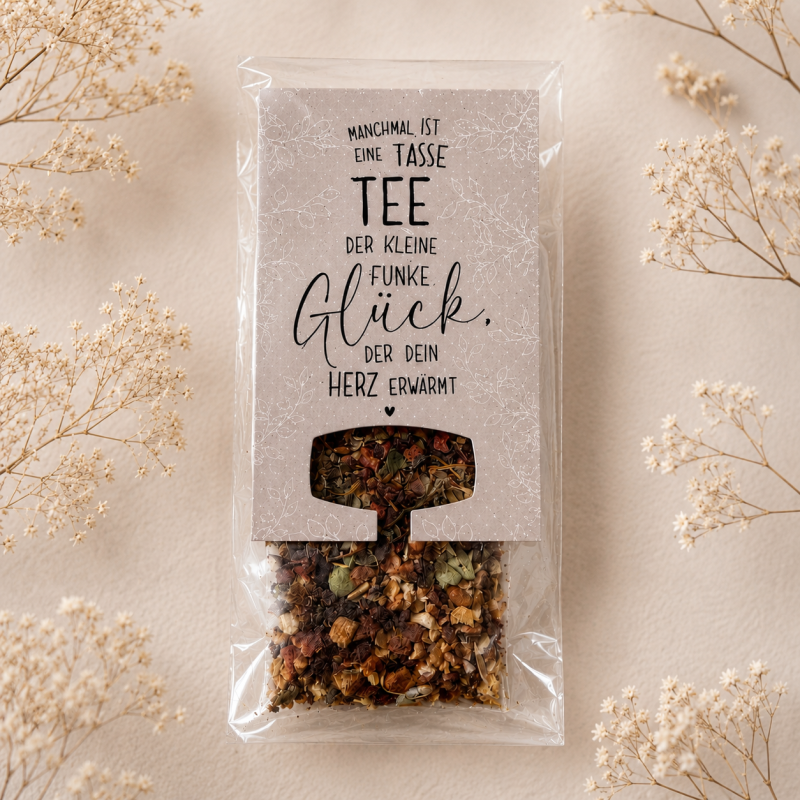 Teebeutel "Eine Tasse Glück"