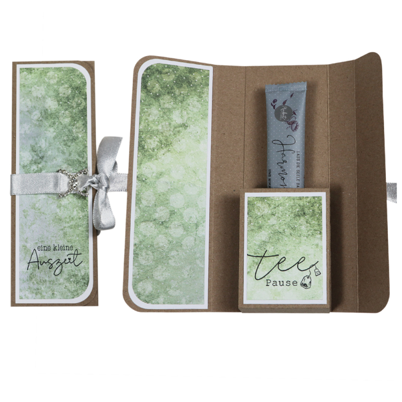 Anleitung Karte mit Teestickhalter