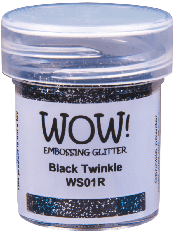 Embossingpulver black twinkle