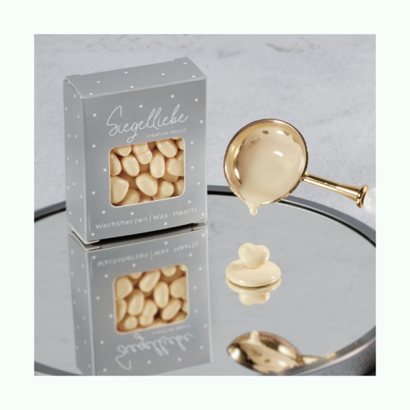 Wachsherzen blassgelb