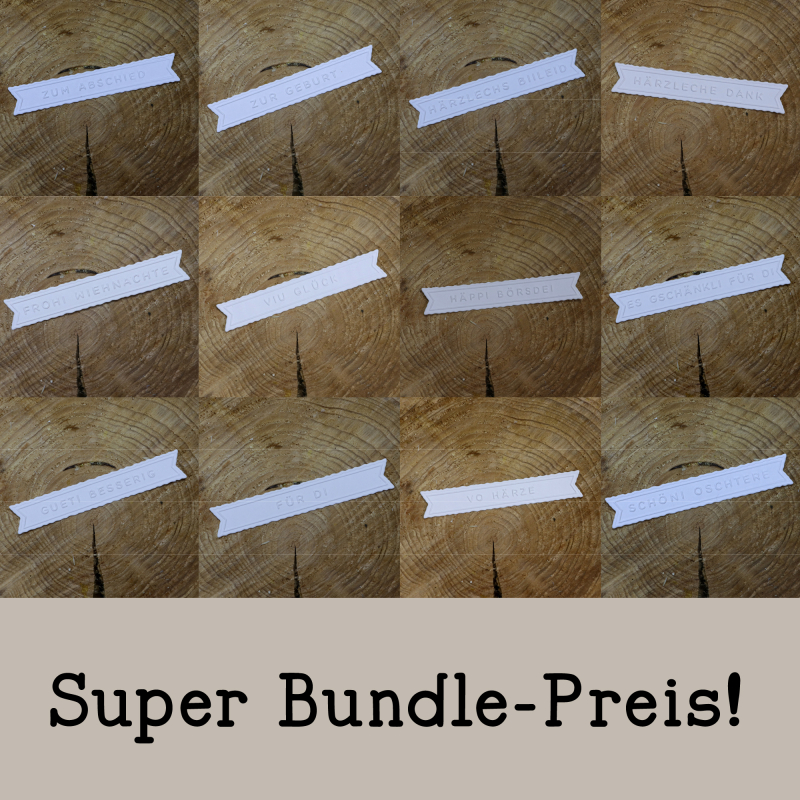 Set kombinierte Stanz- und Prägeschablonen