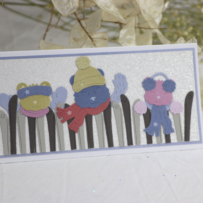 Stanzschablonen-Set Bärenfamilie *