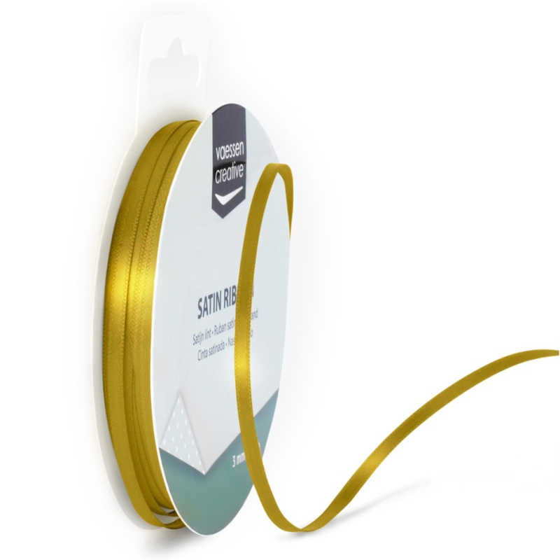 Satinband gold - 3 mm