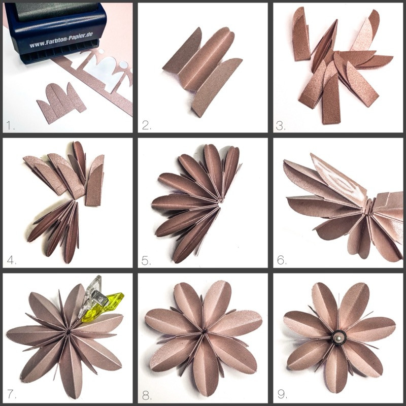 Handstanzer Faltblume