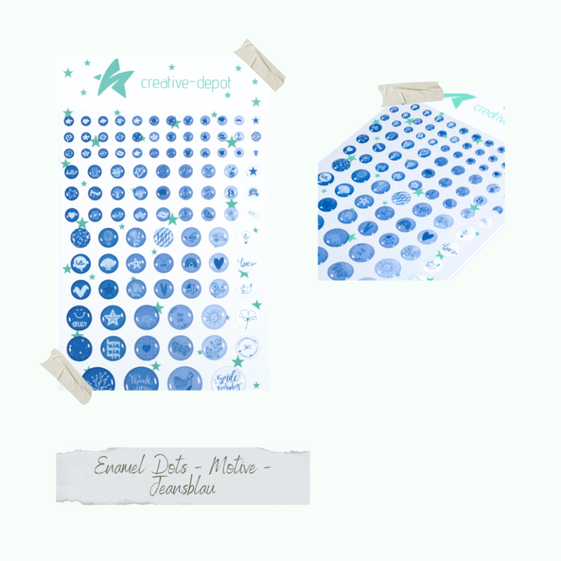 Enamel Dots - Jeansblau