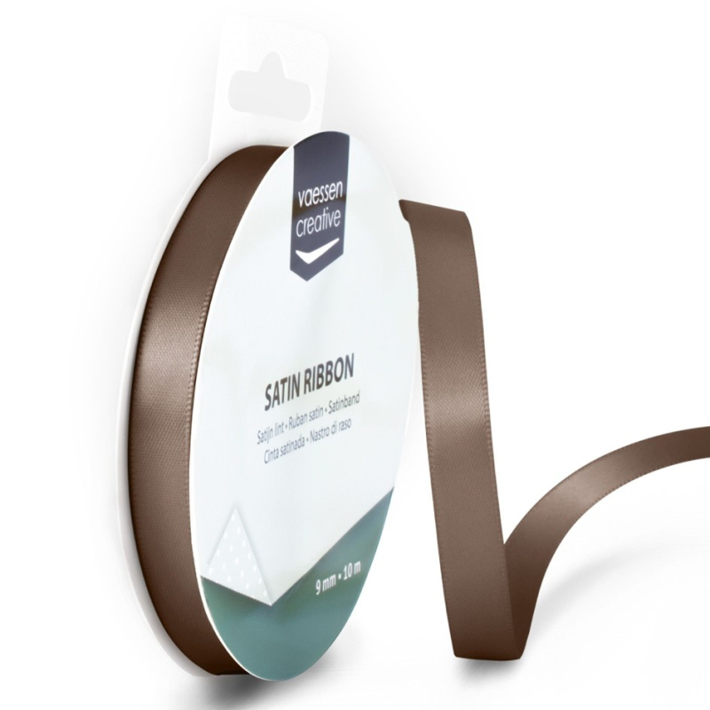 Satinband Milchschokolade - 9mm