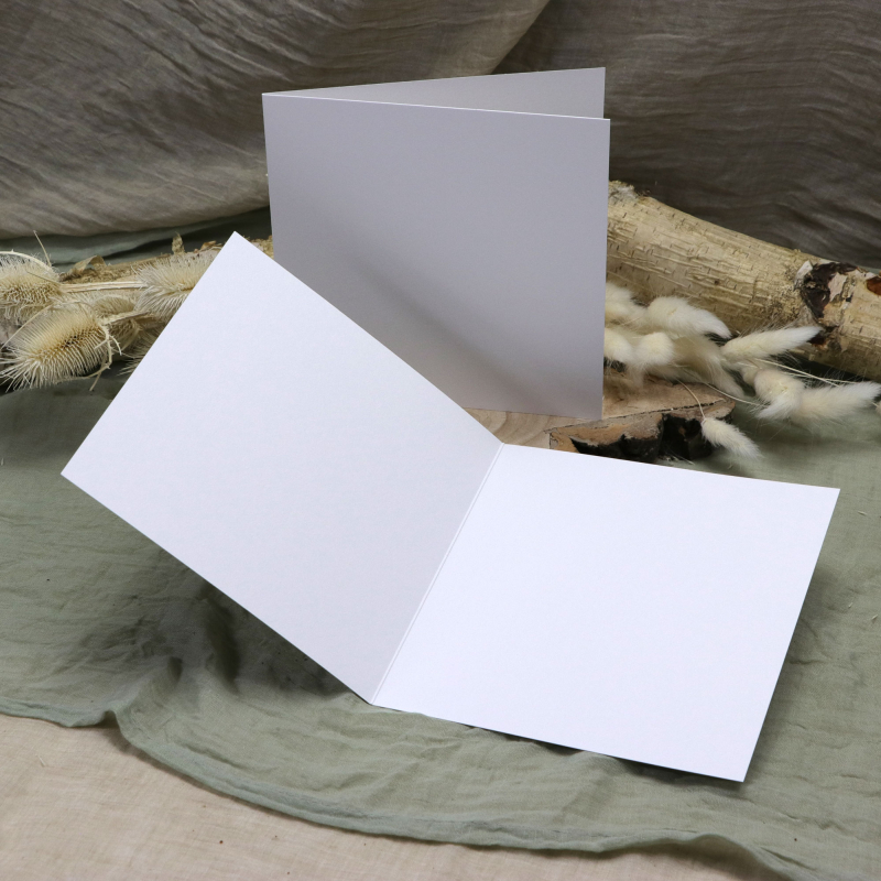 Grundkarte weiss 15 x 15 cm (5 Stück)