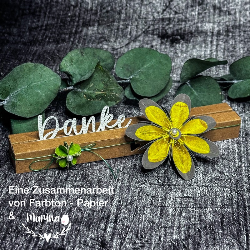 Stanzschablone Danke