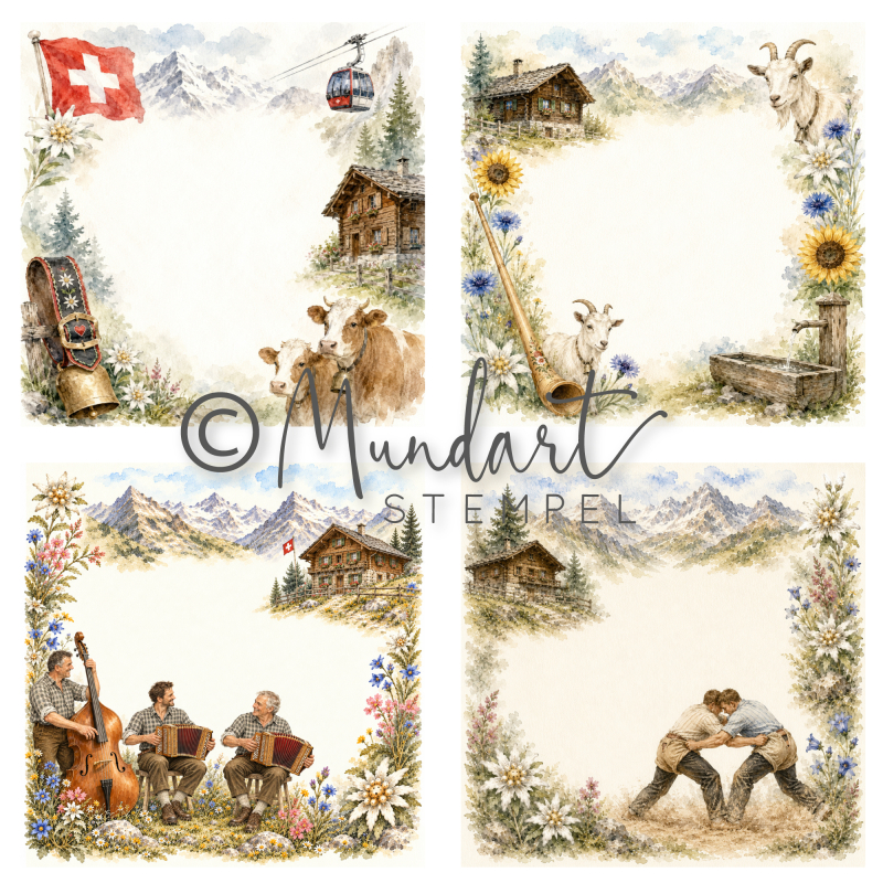 Designpapier Schweizer Impressionen